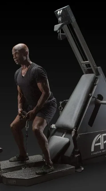 An athlete training on an ARX Omni